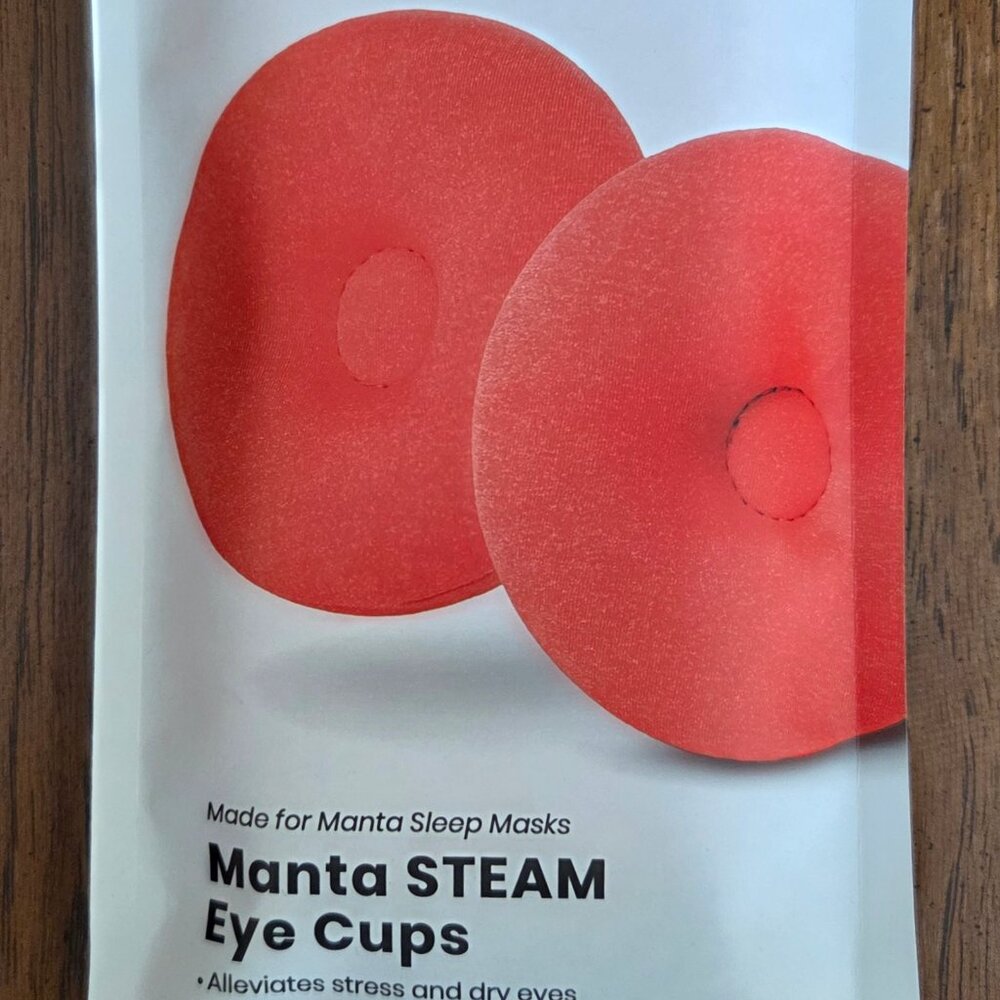 NEW IN UNOPENED PKG-MANTA STEAM EYE CUPS